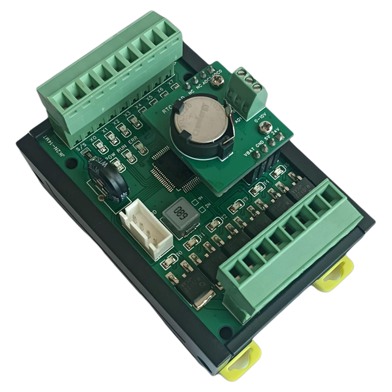 国产简易工控板FX1N2N14MT带模拟量温度高速计数定位控制小型PLC