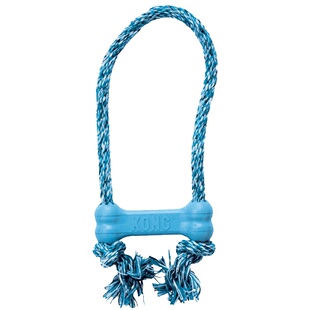 KONG绳结骨头玩具耐咬天然橡胶小型犬智力训练幼犬磨牙棒狗玩具