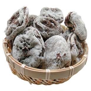 天津蓟州蓟县农家自制特产老式手工无添加糖霜柿子饼柿子干软糯甜