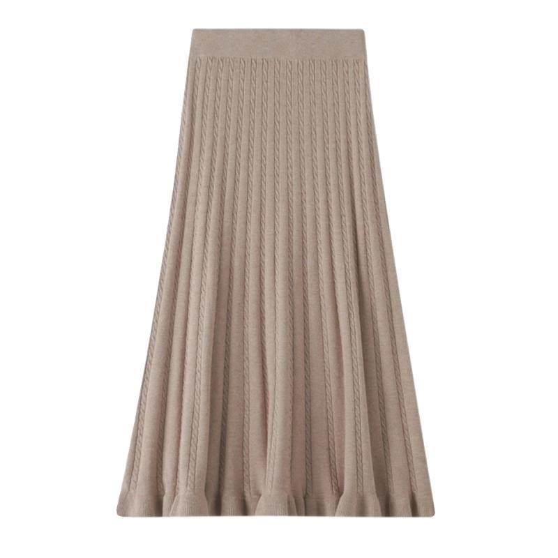 羊绒半身裙女秋冬新款中长