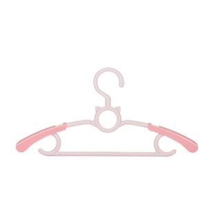 茶花儿童衣架伸缩中童大童小孩家用衣挂婴儿宝宝衣服专用晾衣架