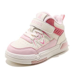 ABCkids童鞋女童二棉鞋加绒加厚儿童运动鞋子冬季魔术贴女孩棉鞋