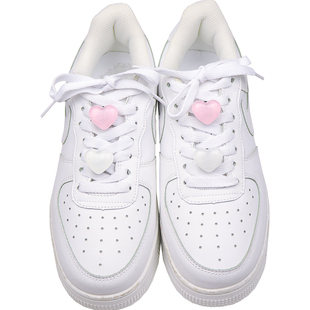 闪粉爱心空军一号af1鞋带配饰 鞋子上的装饰品鞋扣配件diy鞋带扣