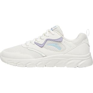 安踏舒适皮面运动鞋女款跑鞋冬季革面减震软底轻便跑步鞋慢跑女鞋