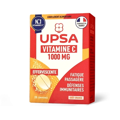 好维c不怕比法国UPSA维c泡腾片