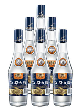 四川宜宾叙府大曲蓝标浓香型52度580ml*6瓶整箱口粮酒纯粮白酒