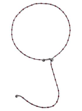 s925纯银彩色多巴胺风项链锁骨链