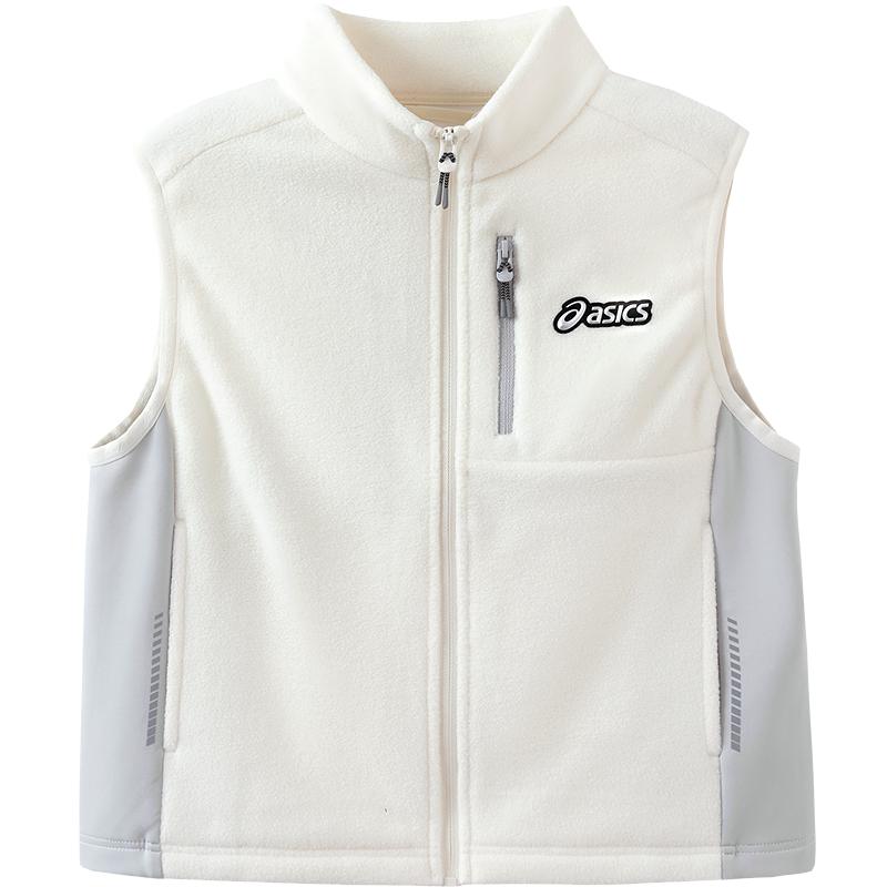 ASICS/亚瑟士童装26年冬季新款男女童抗静电摇粒绒立领运动马甲