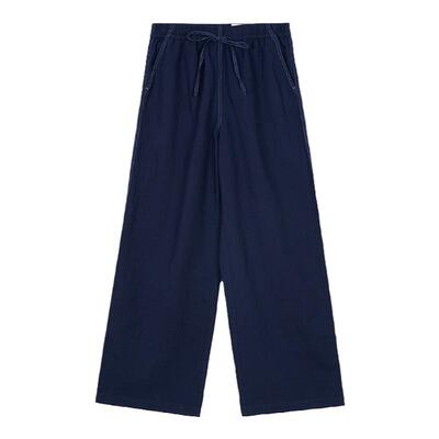 自然腰百搭kleeklee直筒裤