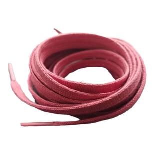 吻婷人鞋带适用阿迪Adi女鞋三叶草Gazelle草莓熊粉色德训板鞋白色