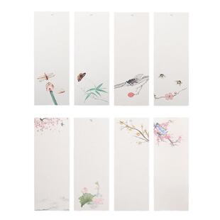 彩色加厚空白大号古风书签中国风手写复古小楷用纸空白书签手绘卡片手工自制diy学生用儿童纸质卡