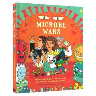 Microbe Wars 微生物战争 精装大开本 百科科普读物 小学英语课外阅读 英文原版进口儿童图书
