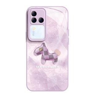 适用vivos20手机壳女款s19pro保护套vivo s16e全包18防摔s15/s12/s10玻璃硅胶软s17外壳潮牌s9小马高端新款