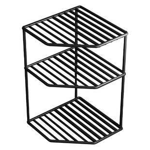 厨房三脚架锅架落地多层橱柜分层台面下水槽转角架锅具收纳置物架