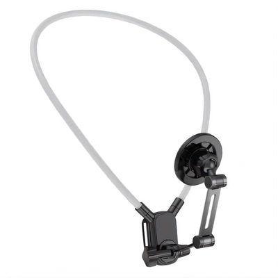 第一人称视角拍摄设备挂脖手机支架磁吸防抖胸前固定脖子vlog拍摄神器骑行钓鱼直播运动相机全景相机通用