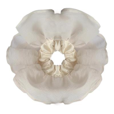 超大号！欧根纱双层网纱法式黑色大肠发圈低马尾丸子头发绳头绳女