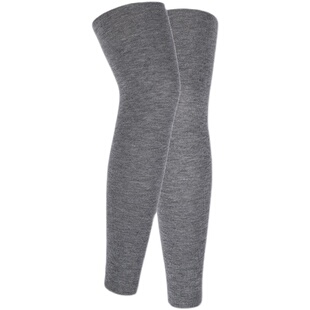 加绒加厚护腿冬季保暖腿部寒凉羊毛布护腿加长护膝盖男女半截裤腿