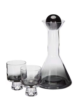 简约现代风水晶烟灰金色吧台酒具