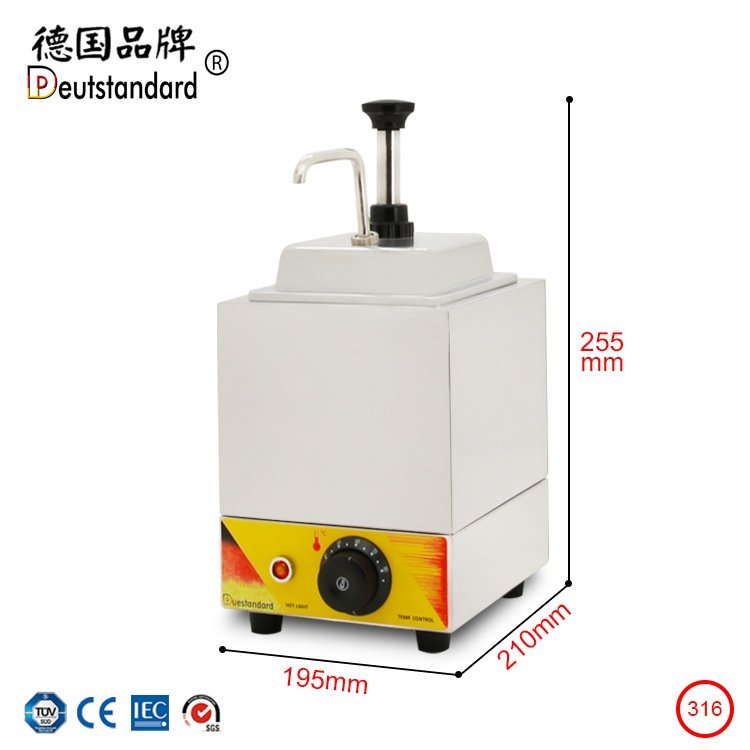 果酱保温机单缸果酱瓶加热器保温瓶果浆泵果酱泵按压出料巧克力机