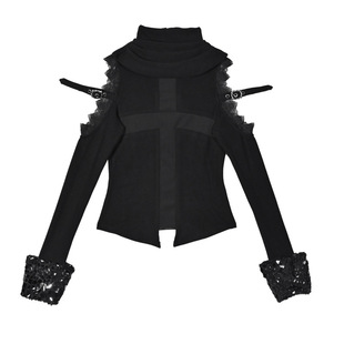 血液供给原创◆蛇瞳之影 加厚高领羊绒两穿围脖打底衫内搭上衣女