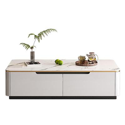 小户型茶几电视柜组合岩板