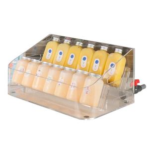 奶茶店鲜榨果汁架透明冰饮盒子吧台商用冰镇冷饮亚克力饮品展示架