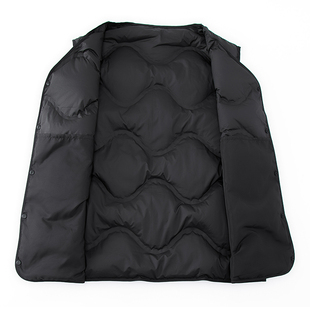 啄木鸟白鹅绒背心男士V领加厚羽绒服内胆情侣款马甲保暖秋冬坎肩