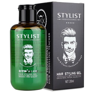 爱发丝STYLIST造型师油头啫喱膏男士特硬定型背头保湿啫喱水持久