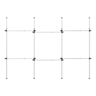 顶天立地衣架杆免打孔卧室挂衣架开放式衣帽间落地置衣架简易衣柜
