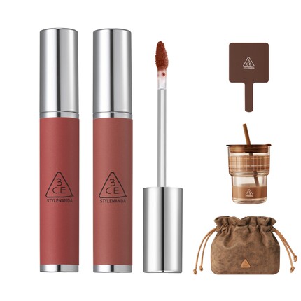 【圣诞送礼】3CE奶唇泥 铁锈棕李子冻口红唇釉官方plumpudding