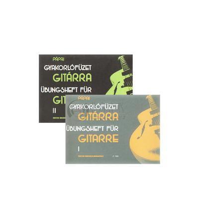 乔吉 巴拜 吉他入门练习曲 全套共一至二卷 布达佩斯原版乐谱书 Papai Gyorgy Exercise book for Beginner Guitarists