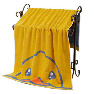 纯棉浴巾家用柔软吸水洗澡裹巾不掉毛男女情侣全棉卡通速干毛巾被