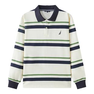 NAUTICA/诺帝卡童装男童女童翻领卫衣儿童重磅POLO衫儿童美式复古