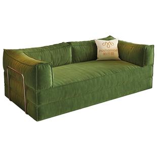 帕沙曼模块沙发床组合布艺复古风折叠一体两用压缩沙发榻榻米拆洗