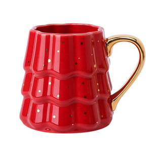 陶喜屋圣诞节礼物马克杯高颜值圣诞树陶瓷杯子伴手礼送女生咖啡杯