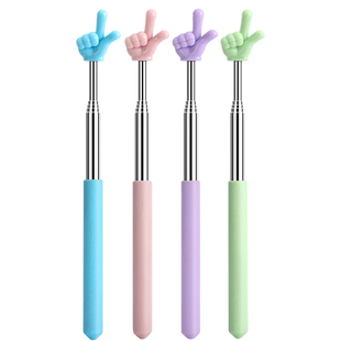 杰利可伸缩教鞭加长儿童阅读指读棒看书伸缩手指棒教具教师专用大号指挥棍读笔教学幼儿园早教黑板钢琴指引杆