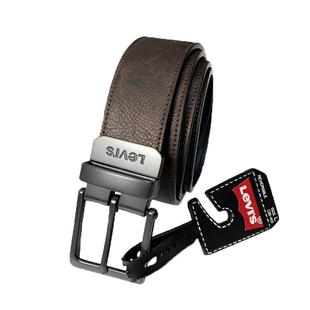 美国正品 Levis李维斯休闲年轻人针扣皮带男士牛仔裤真皮双面腰带