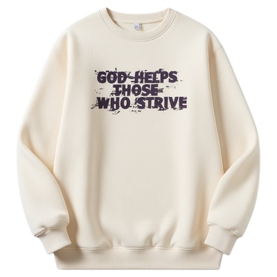 不起球不褪色加绒加厚保暖卫衣潮