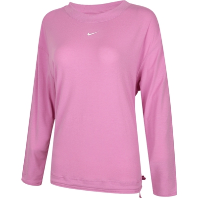 滔搏NIKE耐克女子运动训练休闲针织圆领长袖T恤IQ0338-503