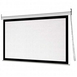 手拉幕布 投影 家用投影仪幕布手动高清投影幕布手拉式投影布幕布