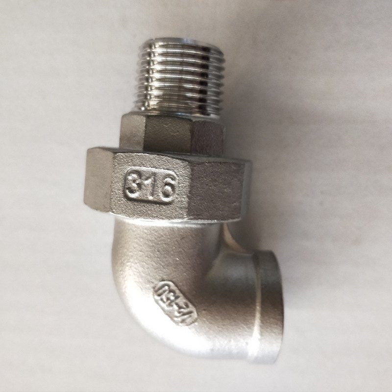 316不锈钢内外丝弯头活接 弯头由任内外牙 90度弯头活接开关