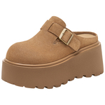 星期六厚底勃肯鞋女款新款春季增高懒人外穿一脚蹬软底半拖鞋