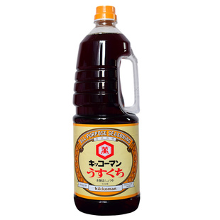 日本进口 龟甲万酱油 万字淡口酱油1.8L薄口生抽酱油浓口酿造正品