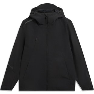 李宁三合一运动风衣男女2025冬季加绒保暖外套冲锋衣AWBV089 090