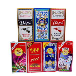 青花瓷回形针扑克牌顶乐顶星整箱100副创意棋牌室纸牌斗地主成人