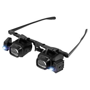 头戴式放大镜带灯高清10倍电子维修钟手表芯片电路板专用目眼镜型