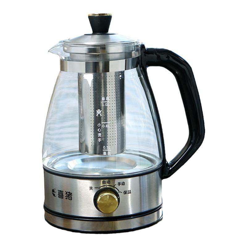喜猪多功能蒸汽煮茶器加厚玻璃养生壶保温安化黑茶电茶壶养生煎药
