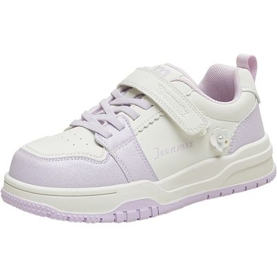 天美意儿童厚底小白鞋女童休闲运动板鞋大小童2025秋新款TX008C85