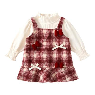 女宝宝小龙女周岁礼服冬装婴儿裙