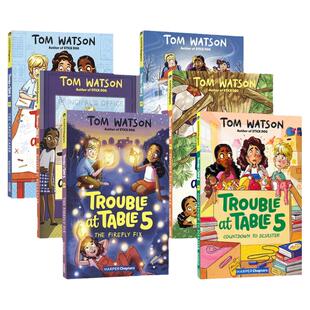 英文原版 Trouble at Table 5 The Candy Caper Busted by Breakfast The Firefly Fix 五号桌老友记 桥梁书 初级章节书